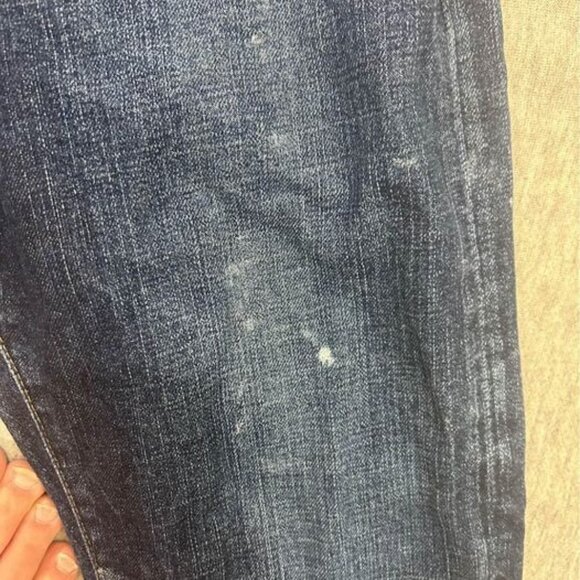 Eddie Bauer Jeans 32x34 speciality dyed boot cut denim work cowboy dark blue - Picture 4 of 10